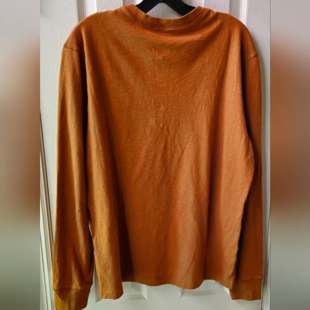 J. Crew Men's Tan Long Sleeve Shirt - Size Large